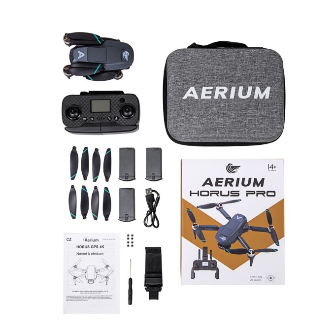 Dron AERIUM HORUS PRO GPS 4K - 3 akumulatory
